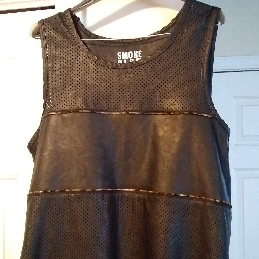 Men's XL Leather Tank Top
